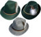 BEAHING Deutscher Hut 3PCS Erwachsener Deutscher Hut Retro Beer Hut für Bierfestival Paty Outdoor Aktivitäten Kostüm Accessoire Deutsch Hut