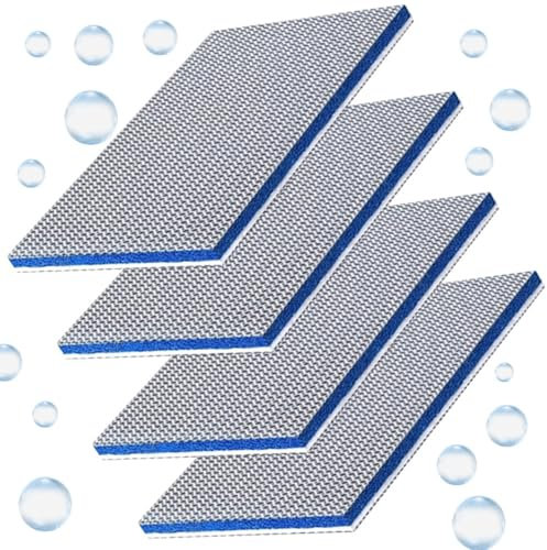 CuiCanfla Aquarium Filtermaterial Biochemischer Watte, 8D Filterwatte Aquarium, 4 Stück Wiederverwendbar Filtermatte,Hochwirksam für Wasserreinigung,Zuschneidbar,für Aquarien und Teichen