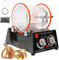 DIY Rock Tumbler Machine, Barrel Jewelry Polisher Machine with Copper Motor Adjustable Speed and Timing Control Ideal for Polishing Jewelry Steel and More