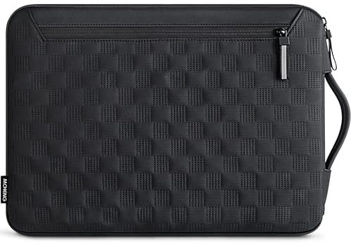 MCHNEG 15-15,6 Zoll Laptop-Tasche mit Tragegriff, wasserdichte Reisetasche kompatibel mit Dell XPS 15/Lenovo ThinkPad 15/IdeaPad 15/HP Envy 15.6,Schwarz
