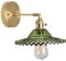TOKTOP Applique Murale avec Abat-jour En Verre, Éclairage Mural Moderne E27, Applique En Verre Vert, Lampes Murales Réglables Pour Chambre Salle de Bain Salon