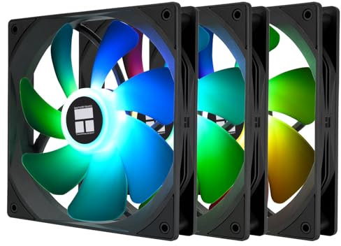 Thermalright TL-C14C-S X3 CPU Fan,with High Speed 1500RPM,140MM Quiet PWM Fan,Computer Case Cooling Fan(3 quantities)