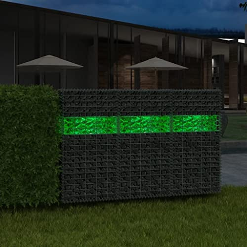 LLEZKBR Home & Garden,Decor,Garden & Stepping Stones,Gabion Rocks Glass Green 60-120 mm 25 kg