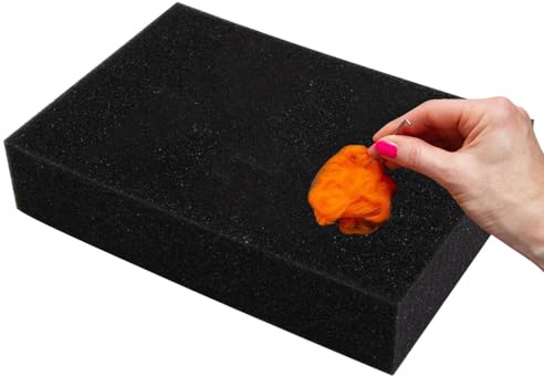Weiches Schaumstoff-Filzpad für Nadelfilzen Dicke Naturwolle, feste