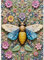 Sutinban 1000 Teile Puzzle für Erwachsene Pearl Butterfly mit Perlenmuster & Blütenmotiv Wanddekoration 50x70cm Entspannend & Herausfordernd Puzzles 1000 Teile