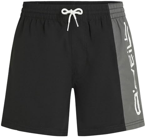 Retro 14'' Badehose | Black Out Colour Block