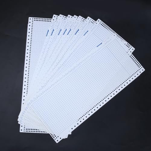 Omabeta 10 Stück Strickmaschinen-Lochkarten, 24 Stiche, Perfekter Ersatz für KH-Maschinenbesitzer