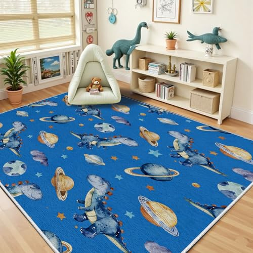 Dpvbffx Blau Dino Teppich Wohnzimmer