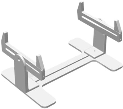 MFMEXUL Soporte para Maquetas de Barcos, Base para Maquetas Navales, Soporte de Exhibición, Herramienta de Pintura, Función de Fijación, Montaje, Adecuado Par, Blanco