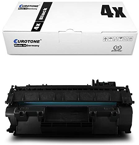 Eurotone 4X kompatibler Toner für HP Laserjet P 2033 2034 2035 2036 2037 2053 2054 2055 2056 2057 D X DN N n DTN ersetzt CE505A 05A