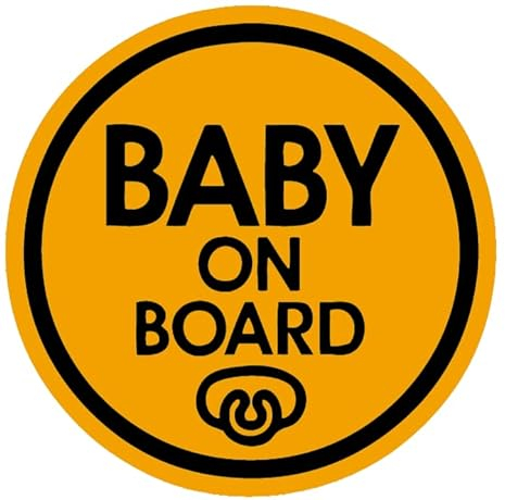 TOTOMO # ALI-025 Baby an Bord Magnet Aufkleber Sicherheit Vorsicht Zeichen für Auto Stoßstange - Baby Schnuller