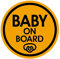 TOTOMO # ALI-025 Baby an Bord Magnet Aufkleber Sicherheit Vorsicht Zeichen für Auto Stoßstange - Baby Schnuller