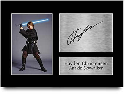 HWC Trading Hayden Christensen A4 Ungerahmt Signiert Gedruckt Autogramme Bild Druck-Fotoanzeige Geschenk Für Star Wars Anakin Skywalker Filmfans