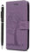 iVOYI for Samsung Galaxy J6 Case 2018 J6 Phone Case Premium PU Leather Flip Owl Tree Case Cover for Samsung Galaxy J6 2018 Kickstand Card Holder & 1 Touch Pen, Light Purple