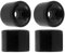 RaceBon 70mm Longboard Skateboard Räder Härte 78A Polyurethan Cruising Rad Kostenlose ABEC-9 Lager und Distanzscheiben Set von 4 (Schwarz)
