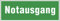 MBS-FIRE - Notausgangschild Nachleuchtend Grün 300 x 105mm Wandmontage ISO 7010