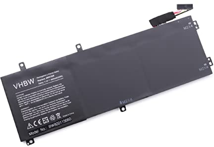 vhbw Akku kompatibel mit Dell XPS 15-9550-D1728, 15-9550-D1828, 15 9560 Notebook (4600mAh, 11,4V, Li-Polymer)