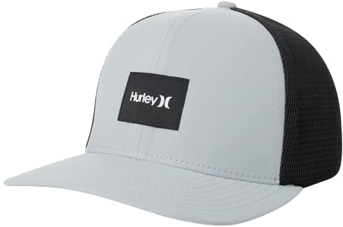 Hurley Herren M Warner Trucker Hat Cap, Kühlgrau / Schwarz, Einheitsgröße EU