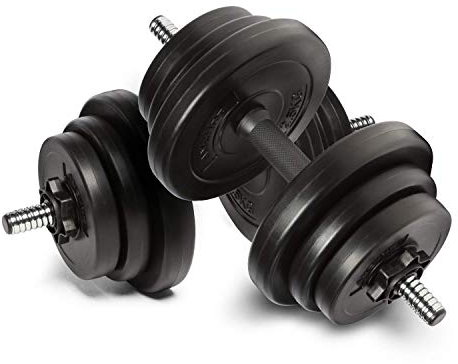 Anchor's Adjustable Dumbbells - 20kg Weights Set for Men & Women, Perfect for Bodybuilding & Fitness Training, Free Weights