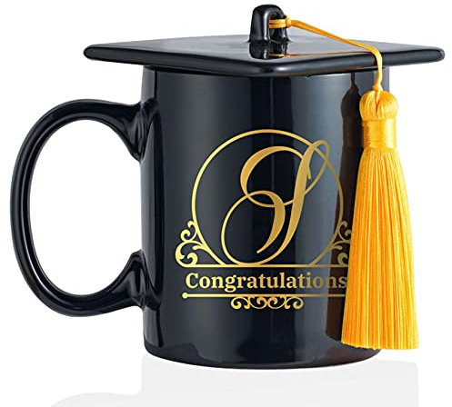 Onebttl Regalo di Laurea 2022 - Tazza a Cappello di Laurea Come Oggettistica Festa di Laurea, Decorazioni di Laurea, Regalo di Laurea per Lei e Lui-S