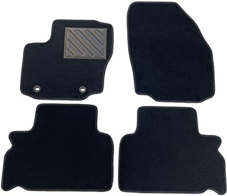 Fußmatten für Ford S-MAX ab 2006-2015, Galaxy II ab 2006-2015, passgenau, rutschfest, verstärktes Gummi-Fersenpolster, Verankerungsknöpfe
