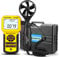 GOLDCHAMP 846A Windmesser CFM-Messgerät, Digital Anemometer Windmessgerät Airflow Meter to Measure Wind Speed Temperaturmessgerät für HVAC Windsurfen Segeln Surfen