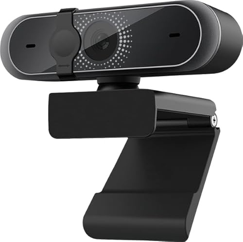Webcam 1080p con micrófono, control de software y protección de la privacidad, cámara USB para ordenador, Plug and Play, para zoom/Skype/equipos, conferencias y videollamadas