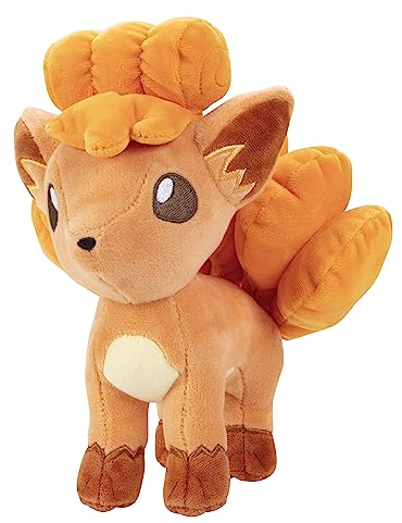 Pokémon Vulpix 20,3 cm Plüsch, offizielles Lizenzprodukt, hochwertiges und weiches Stofftierspielzeug, Generation 1, tolles Geschenk für Kinder, Jungen und Mädchen und Fans von Pokemon