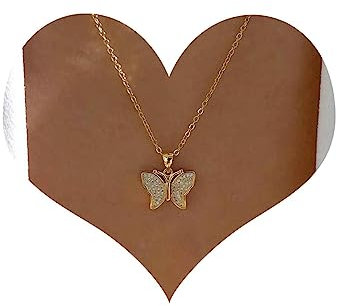 Cimenexe Bohème Kristall Schmetterling Anhänger Halskette Gold Cz Schmetterling Halskette Gepflastert Schmetterling Choker Halskette Strass Schmetterling Kette Halskette Schmuck Für Frauen Und