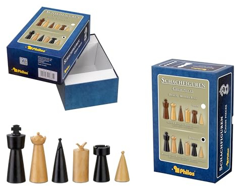 Philos 22311 - Schachfiguren Domitian, Königshöhe 90 mm, in Set-Up Box