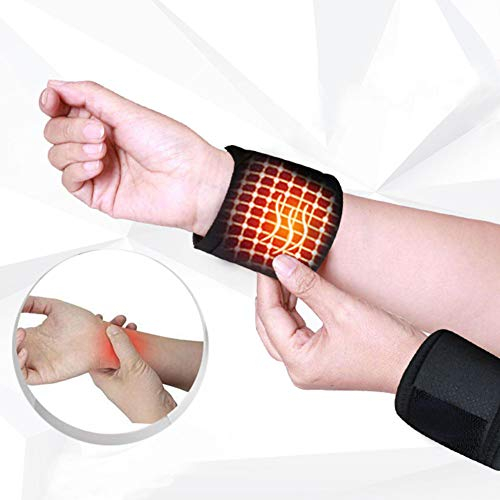 Syrisora 1 Paar Magnetfeldtherapie Selbsterhitzendes Armband Sport Unisex Handgelenkbandage Stützschutz