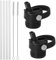 CATELL 2 Stück Strohhalm-Deckel für HydroFlask Standard Mund kompatibel Hydroflask Strohhalm Deckel Wasserflasche Deckel Ersatz Bonus 4 Strohhalme und 2 Strohhalm Bürsten für Sport Caps Wasserflasche