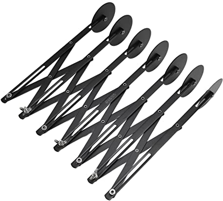 Cortador de Masa de Acero Inoxidable K-nife Cortador de Pizza Extensible Cortador de Rodillo de Pastelería de Múltiples Ruedas (7 rondas)