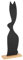 EGLO LIVING Osterdeko Hase Amoatsy, große Deko Figur Ostern Frühling, Frühlingsdeko Osterhase, Osterfigur aus Holz und Aluminium, 55 cm