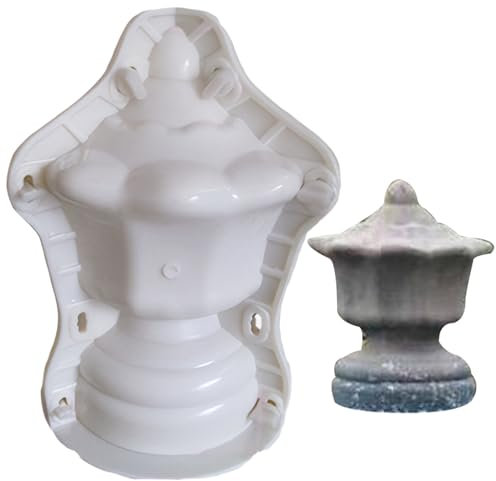 Stampo di fioriera, stampo di cemento per statue statine di cemento fai -da -te per statue di statue in cemento decorativo in cemento per recinzione per corrimano da giardino, stile 1, 12.6x6.7in