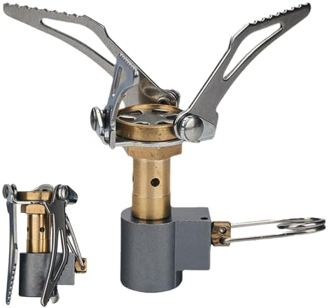 Rurunklee Hornillo de mochila, hornillo de camping, estufa portátil, estufa de senderismo, estufa de camping, equipo de cocina para camping, senderismo, picnics, montañismo y exteriores