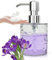Foaming Soap Dispenser 300ml Plastic Hand Soap Dispenser, Non-Slip Liquid Foaming Pump Bottles, Refillable Foam Pump Dispenser, Acrylic Clear Liquid Dispenser for Kitchen & Bathroom Countertop,10 OZ