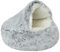 NTUQCAW Pet Tent Cave Bed For Small Medium Cats Pets Dogs Plush Slipper Dog Bed with Hood Puppy Cat Cave Hooded Warm Claming Cat Beds Kitty Bed For Kitten Dog Non-slip Bottom 65cm