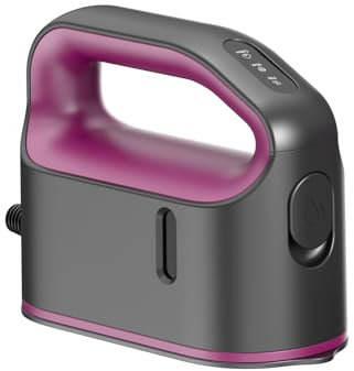 Newbealer Ferro da Stiro a Vapore, Ferro da Stiro Portatile da Viaggio, Vapore Turbo, Piastra in Ceramica con Temperatura Regolabile per Tutti i Tessuti, Stiratura Verticale, Spegnimento Automatico