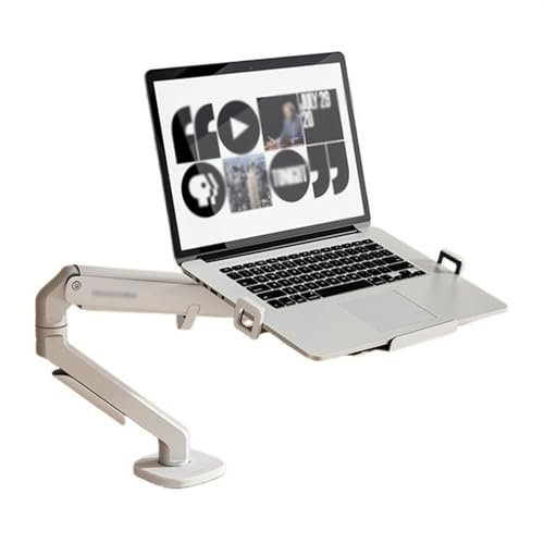 Support ecran pc bureau avec rangement Support for ordinateur portable, support de bras for ordinateur portable for bureau pouvant contenir de 4,4 à 19,8 lb, support de bureau réglable for ordinateur