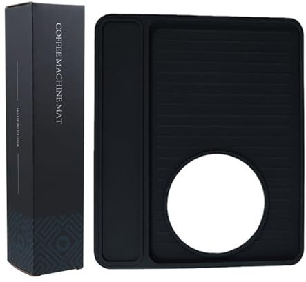 T TAKONE Silikonmatte für Barista, 235mm x 280mm, Zubehör für Sage/Breville 870/880 Kaffeemaschine, deales Geschenk für Kaffeeliebhaber (Schwarz)