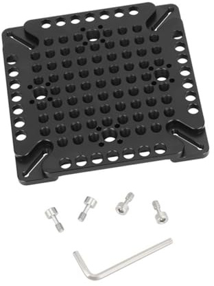 Aluminum Cheese Extension Plate for Camera Accessories with VESA Mount 3/8 1/4 Screw Hole 75-100mm