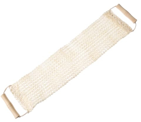 KAILIKETIY Peeling Duschtuch aus Sisal Faltbar Rau Strukturierter Rückenschrubber für Körperpeeling und Massage in Dusche