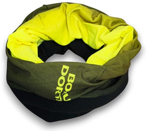 Borussia Dortmund Multifunktionstuch mit Fleece - schwarz-neon - Schlauchschal | Tuch | Kopftuch | Halstuch | BVB 09 - Plus Lesezeichen Wir lieben Fußball
