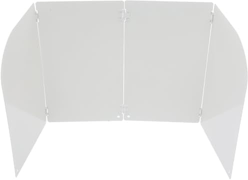 DOITOOL Foldable Steel Stove Splatter Guard with Heat Insulation for Kitchen Cooking Fry Wall Baffle Easy to Clean and Space-Saving Gas Stove Splash Screen for Home Use