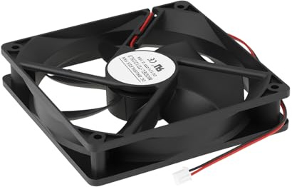 OTOTEC Ventilateur de Remplacement TD1225LS 120x120x25mm pour Serveurs Et Processeurs 12V 0,18A 2 Fils sans Balais