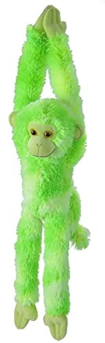 Wild Republic Hanging Monkey Vibes Vert, Animal en Peluche, Peluche 56 cm, Cadeau de Baby Shower, Jouet Écologique, Rembourrage Fabriqué à Partir de Bouteilles d’Eau Recyclées
