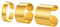 PROSTEEL 18k vergoldet offene Ringe Set für Damen Herren gebürstet verstellbar Bandringe Fingerringe Matt Ringe 5/10/17mm breit Eheringe Verlobungsringe für Valentinstag