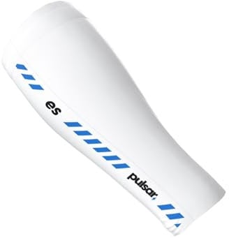 Pulsar eS Gaming-Armstulpe für E-Sports, Gaming, Kompressionsmanschette, Arm, kurz, M, Weiß, Weiß, M