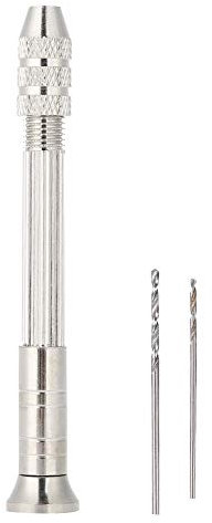 Nagel-Piercing-Werkzeug, manuelle Nail Art Piercing-Maschine Nagel DIY Anhänger Punsch Maniküre Zubehör mit 2 Nagelbohrern